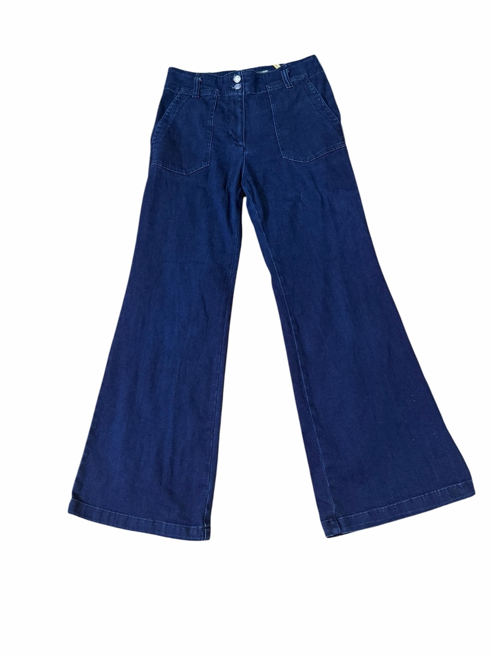 Anthropologie Maeve The Naomi High Rise Wide Leg Jeans Dark Wash Size 30